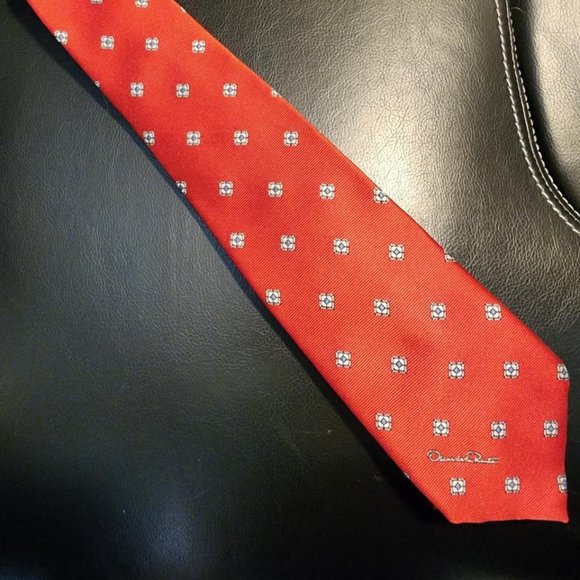 Men's Oscar de la Renta Silk Necktie - Picture 1 of 2